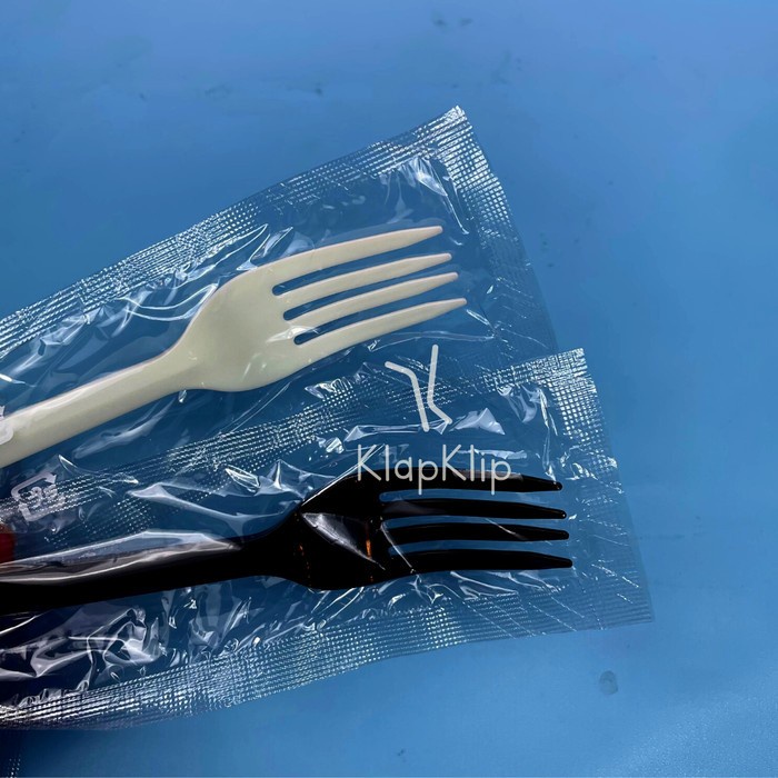 

Ready Stok" 100Pc Garpu Makan Plastik Wrapping Film - Garpu Bungkus Plastik Steril