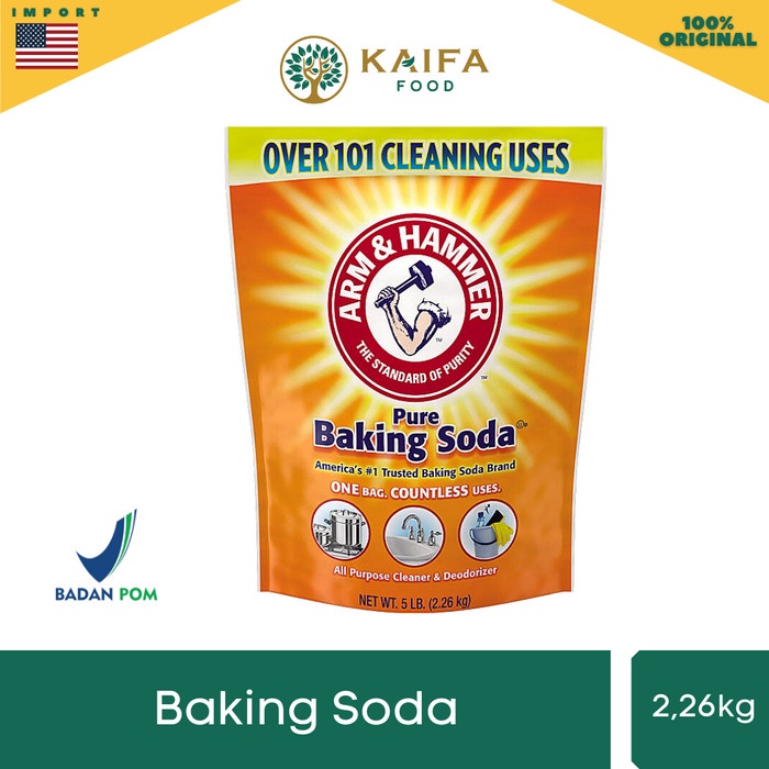 

Ready Stok" Arm Hammer Baking Soda 2,267 Kg - Food Grade