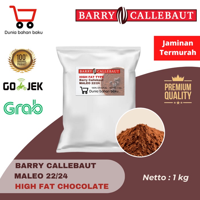 

Ready Stok" Cocoa Powder Barry Callebaut Bubuk Coklat Tipe Maleo 22/24 High Fat