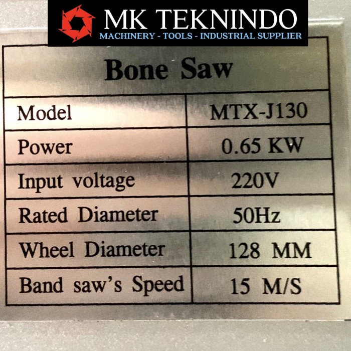 Mesin Potong Tulang Bone Saw Pemotong Daging Beku Tulang Meat Cutter
