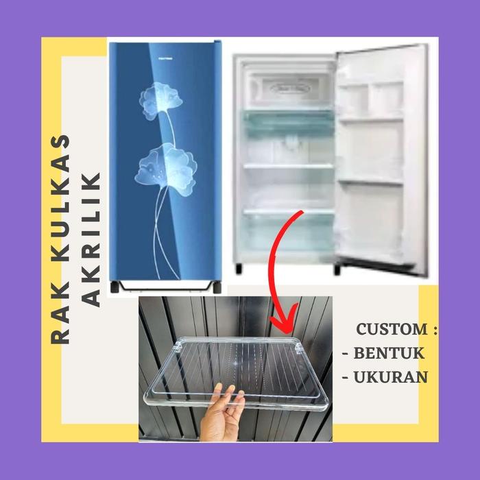 Rak Akrilik Sparepart Kulkas Polytron PR 16 dan 17
