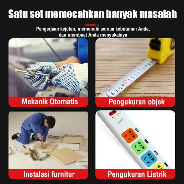 REAIM Paket Solder Listrik Iron Automatic 60 Watt Set Paket Solder Lengkap Alat Solder , Multitester