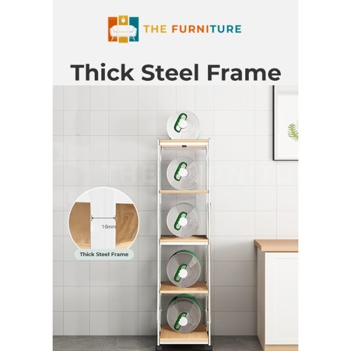 TERMURAH Rak Troli / Rak Dapur / Rak Penyimpanan Susun 4/5 Tingkat Besi Rack /Dapur Microwave Kamar