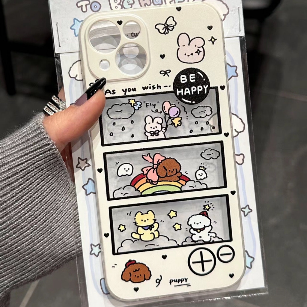 Terbaru Soft Kartun Anti Crack Case Hp Iphone 17 Pro Max 17 Air 16E 15 Pro Max 11 Pro Max 14 Pro Max