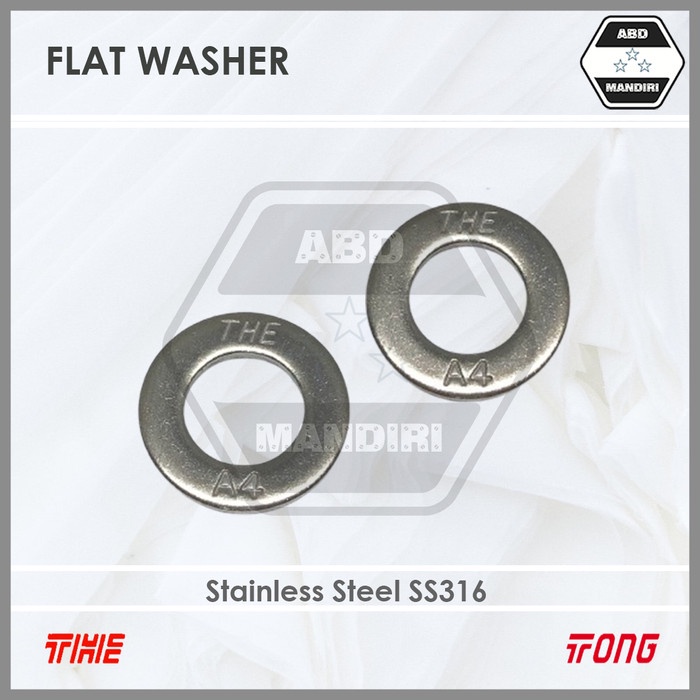 SS316 Ring Plat WP Stainless 1'' ( SUS316 Flat Washer A4-70 ) 1 ''