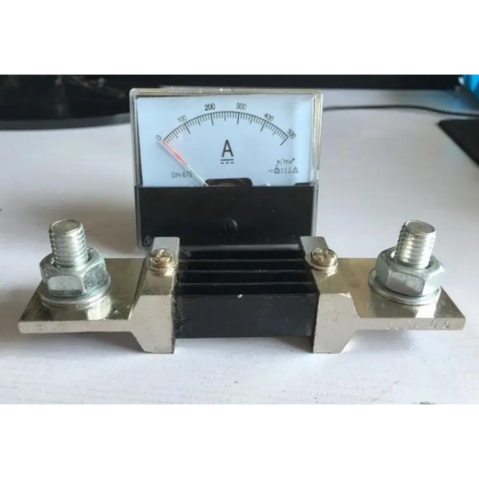 Import DH 670 DC 0 500A ANALOG AMP PANEL AMMETER POINTER TYPE CURRENT METER