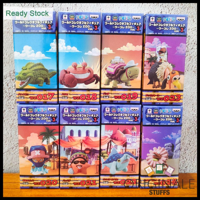 WCF One Piece Zoo vol. 3 Figure Japver Original (Bananawani Chopper Pappag Banchi Unluckies Mr. 13