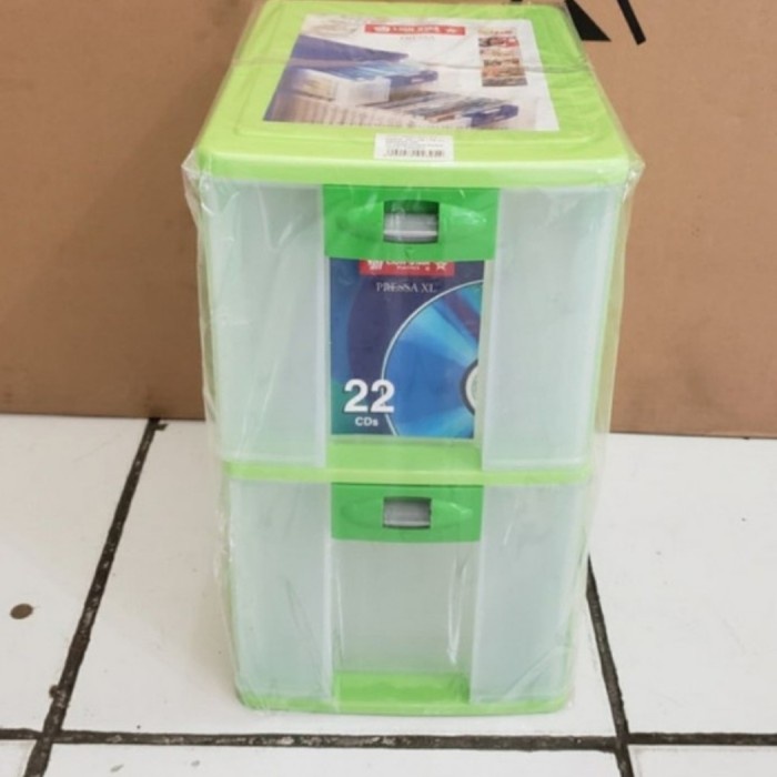 [dellacell] - Mini Container CD 2 Susun LionStar / Laci Mini Container DVD lion Star