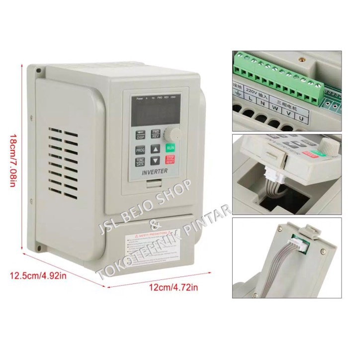 Inverter Variable Motor 1.5KW input 1-phase output 3-phase AC