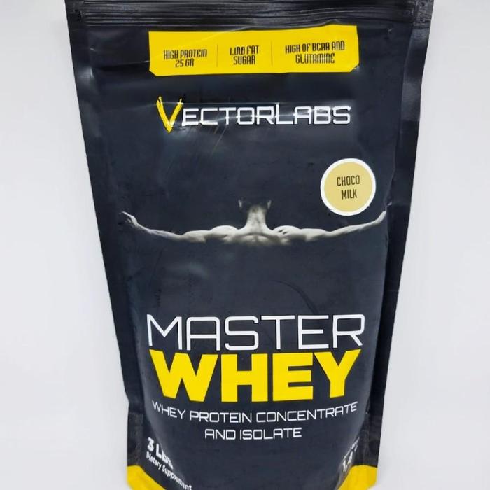 Master Whey Vectorlabs 3 lbs lb Vector Labs Lab 3lbs 3lb Vectorlab Protein BPOM Syntha 6 Evolene