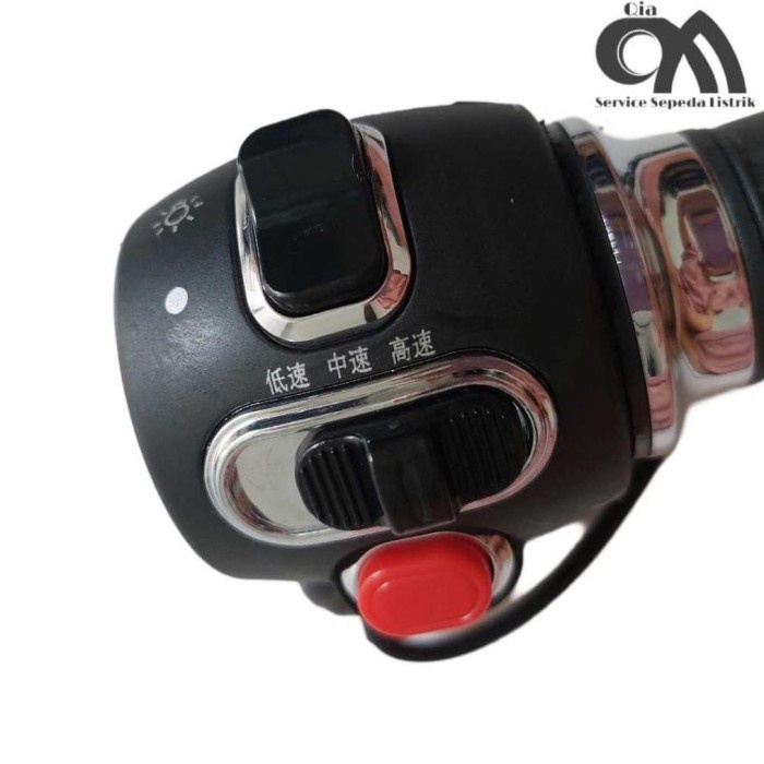 Premium Handle Gas Motor Listrik dan Sepeda Listrik Satu Set Kanan + Kiri Spare Part Sepeda Listrik