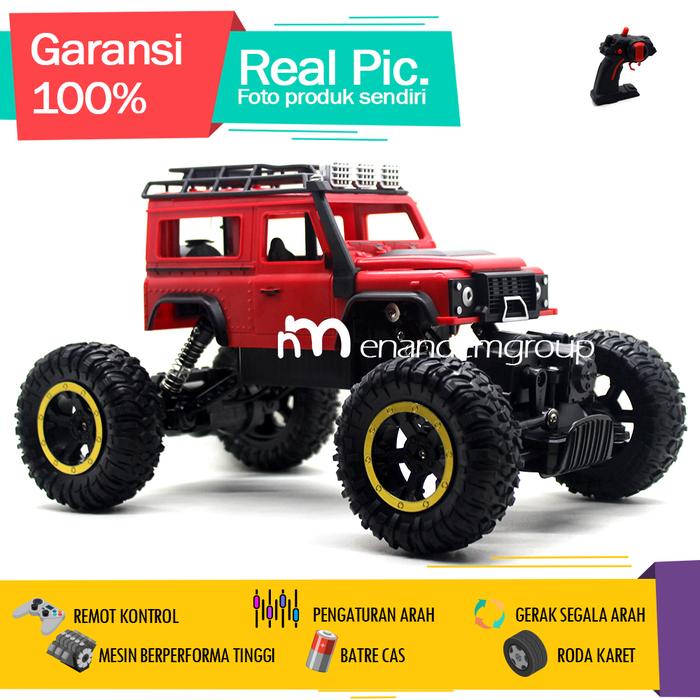 READY STOK MAINAN MOBIL REMOT KONTROL RC JEEP OFFROAD CLIMBING 4WD 4X4 XPOWER LED REMOTE CONTROL