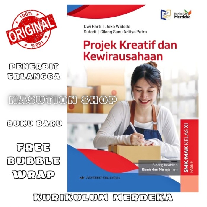 

SALE !!! BUKU PROJEK KREATIF DAN KEWIRAUSAHAAN KELAS 2 / XI 11 SMK ERLANGGA KURIKULUM MERDEKA KM