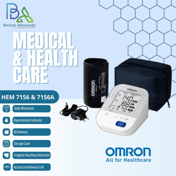 Omron Hem 7156 A Tensimeter digital - Include adaptor 7156A