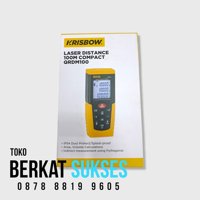Hemat Laser Distance Meter Krisbow Meteran Laser 100 Meter 10106768 Krisbow