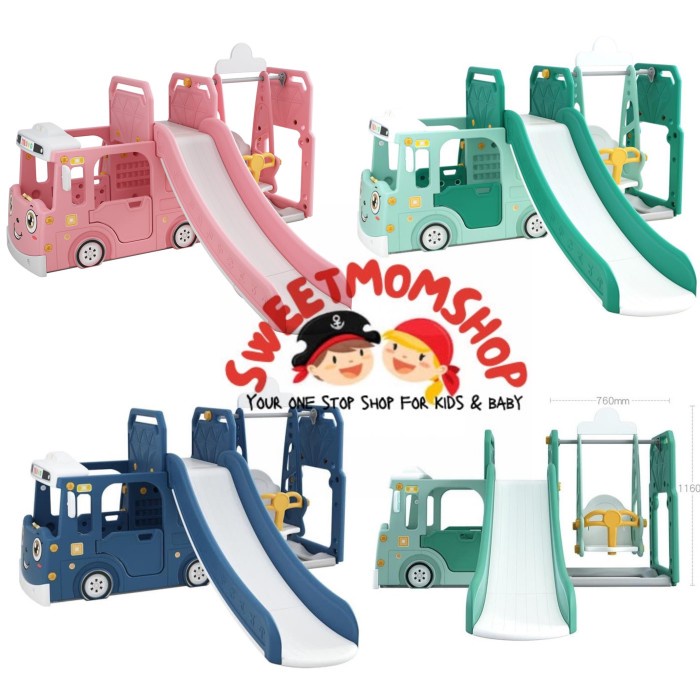 Perosotan Tayo Bus Slide And Swing ( Perosotan Ayunan )