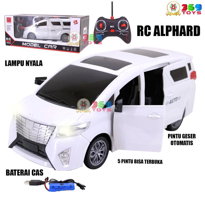 SALE PROMO MOBIL RC ALPHARD PINTU OTOMATIS TUTUP BUKA BATERAI CHARGE READYY