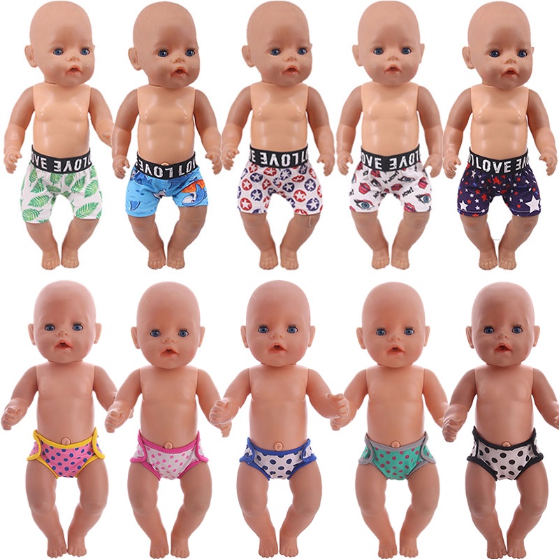 Doll Underpants Panties Doll Clothes Accessories Underwear For 18Inch American Doll&43cm Reborn New