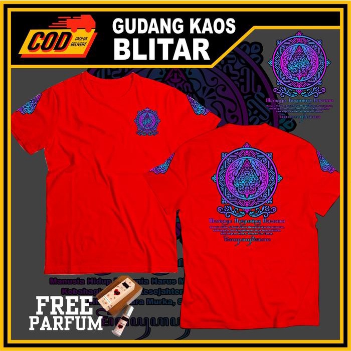 BOOM SALE Kaos Polos Jumbo Baju Ukuran Big Size lengan Pendek DESIGN PERWAYANGAN Atasan Cewek Cowok