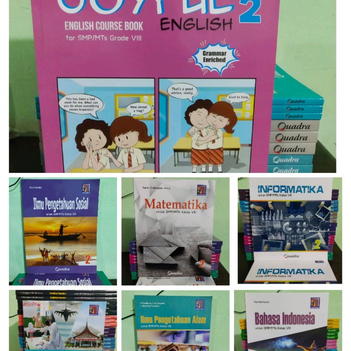 

SALE !!! BUKU PAKET SMP KELAS VIII/8 KURIKULUM MERDEKA PENERBIT QUADRA READYY
