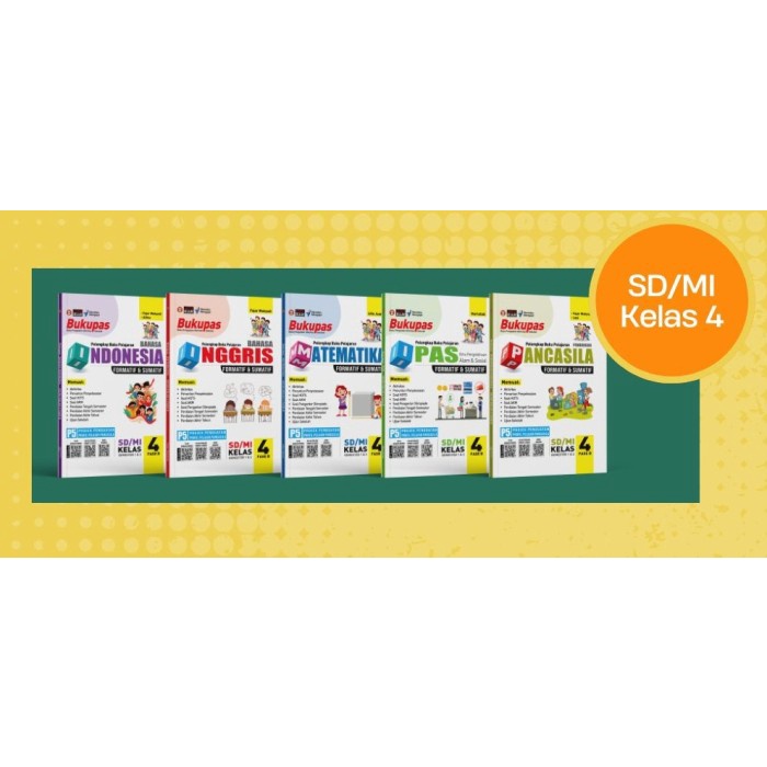 

SALE !!! BUKUPAS (PENGUATAN AKTIVITAS SEKOLAH) UNTUK SISWA SD/MI KELAS 4 (BUKU LATIHAN SOAL