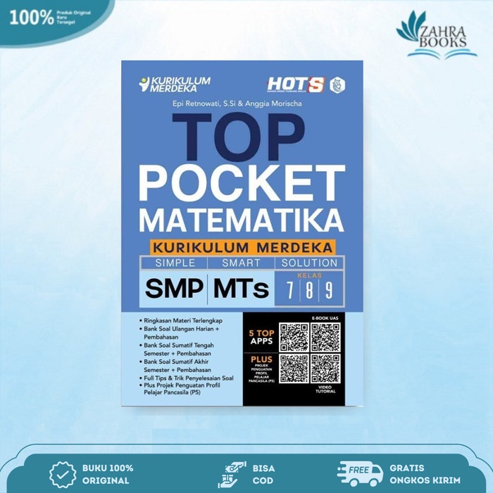 

SALE !!! AG - BUKU TOP POCKET MATEMATIKA SMP/MTS KURIKULUM MERDEKA KELAS 7,8,9 READYY