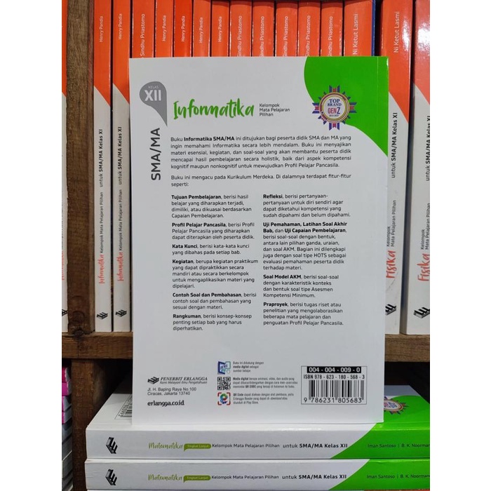 

SALE !!! BUKU INFORMATIKA KELAS 3/12 SMA KURIKULUM MERDEKA ERLANGGA READYY