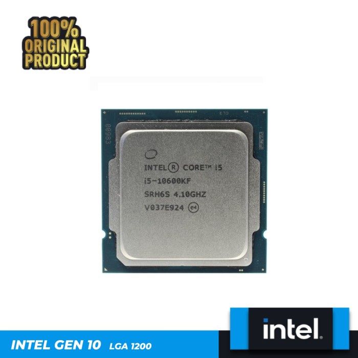 Intel Core i5 10600KF Processor Gen 10 LGA 1200 TRAY