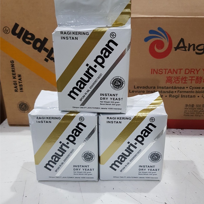 

Ready Stok" Ragi Instant Mauripan 500 Gram Grosir / Yeast Kering Pengembang 500G