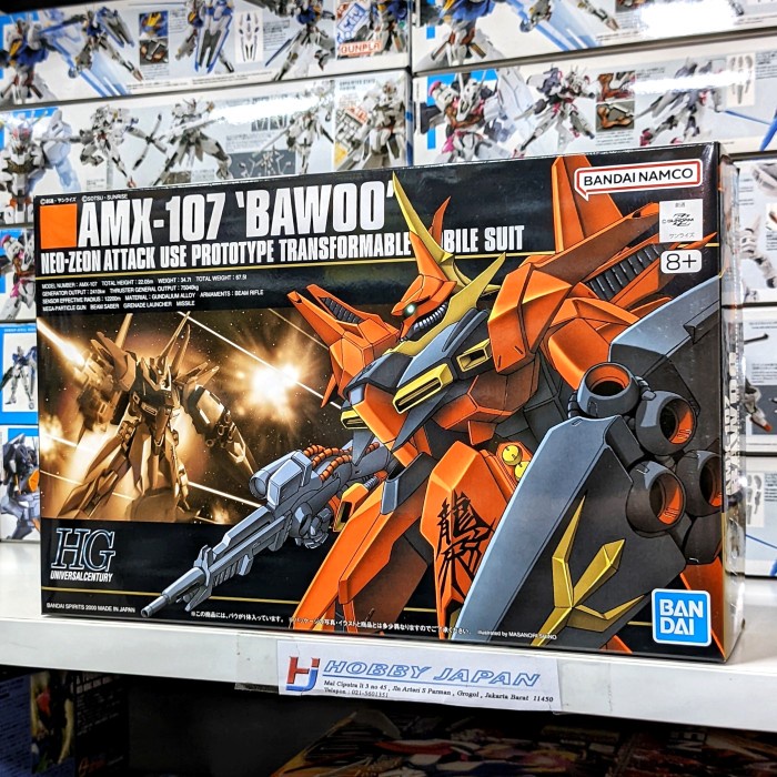 ready stok hguc hg amx-106 bawoo gunpla original