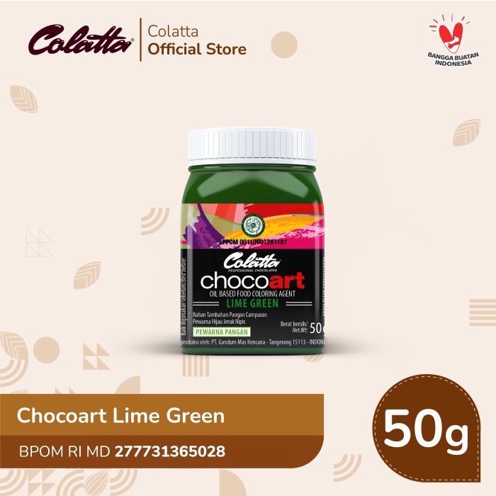 

Ready Stok" Colatta Chocoart Lime Green - Pewarna Makanan 50G