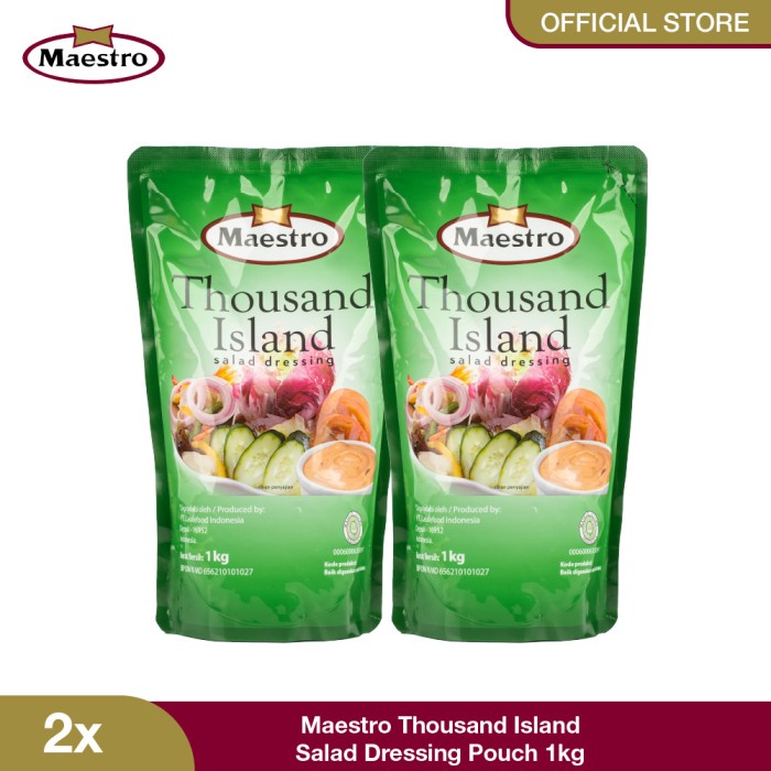 

Maestro Thousand Island Salad Dressing Pouch 1 Kg - Isi 2