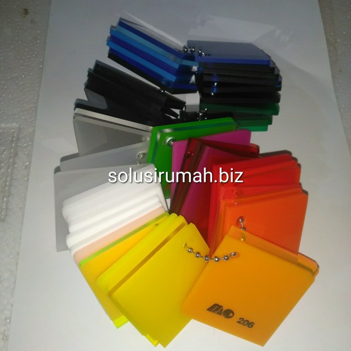 Buruan beli] KATALOG WARNA MIKA ACRYLIC SHEET BUKU SAMPLE ASLI CONTOH SET CAST