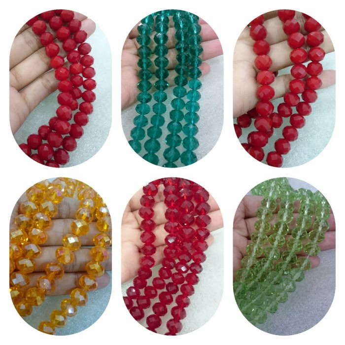 

^^^^^] Kristal Ceko 10mm Kristal Donat Dop dan Transparan Bahan Perhiasan