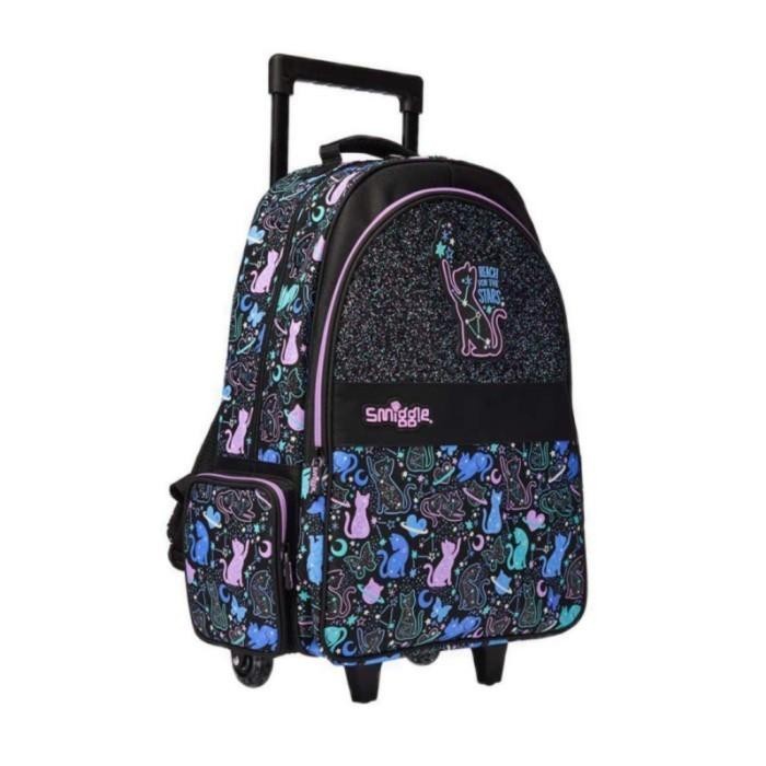 Smiggle Trolley starry cat /Tas koper Anak / Tas Sekolah / Kado