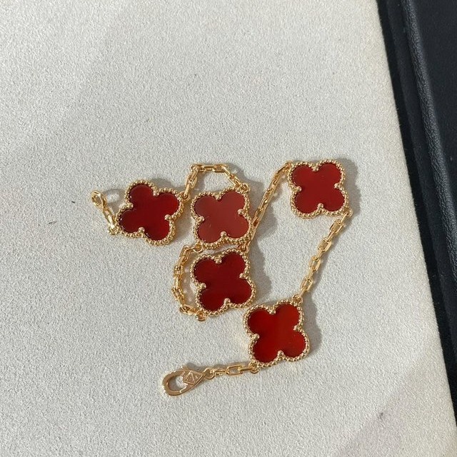 Gelang VCA 5 Clover Bracelet 18k Gold Plated