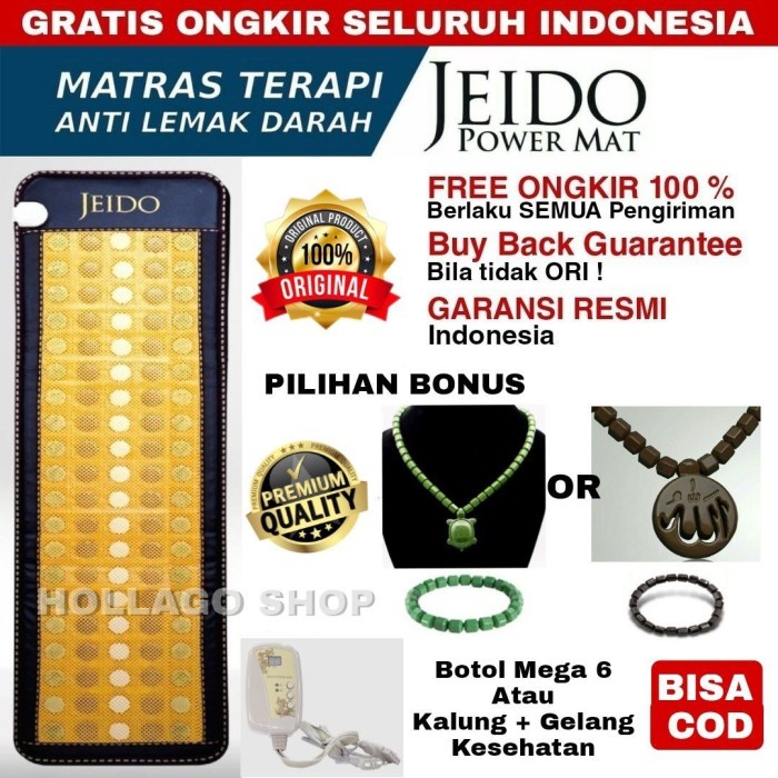 HOT PROMO JEIDO POWER MAT + HH FIBER + Kalung dan gelang Blackjade