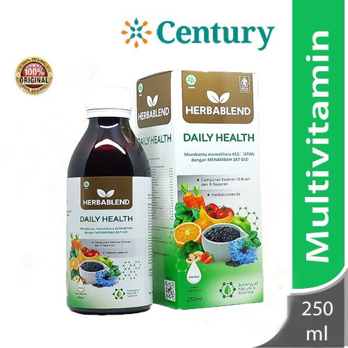

HERBABLEND DAILY HEALTH 250ML / EKSTRAK SAYURAN / EKSTRAK BUAH / SUPLEMEN