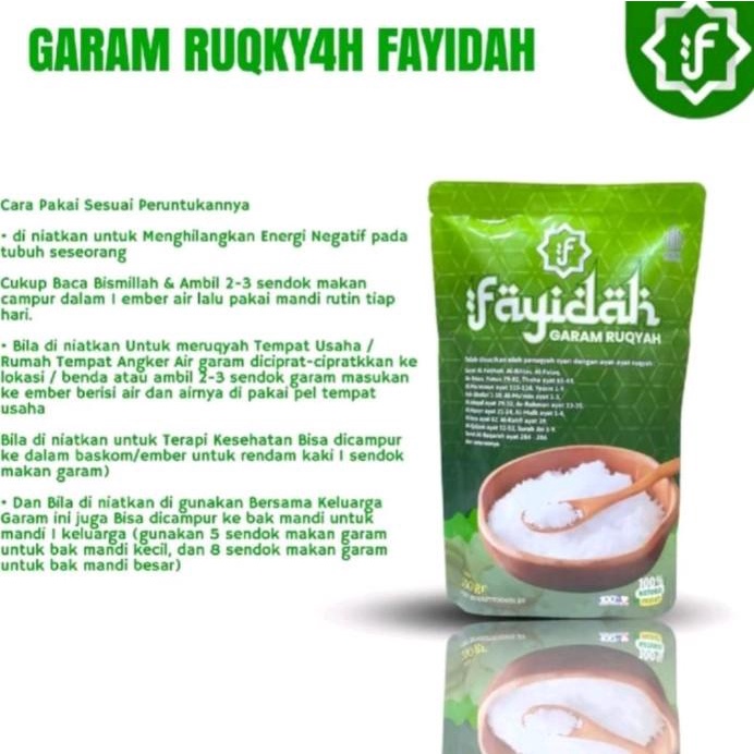

Garam mandi ruqyah fayidah 600 gram white boster aromaterapi - terapi ruqyah menghilangkan energi