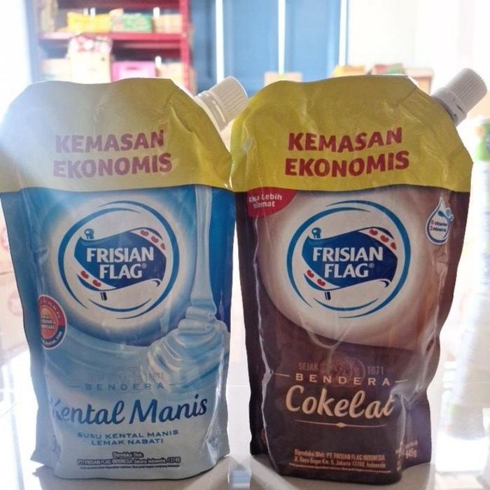

paket 3 pcs frisian flag susu kental manis pouch kemasan ekonomis 545 g