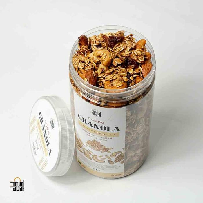 

Granola Vanilla 500 gr Timur Tengah Sereal Oat Food Original - Toples