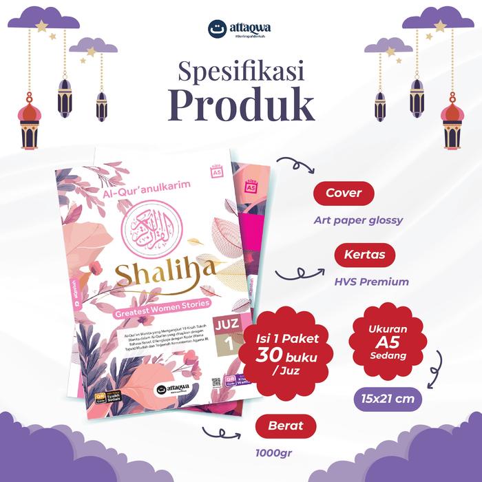 

Produk Viral Al Quran Per Juz Shaliha, Mengangkat 19 Tokoh Wanita Ukuran Sedang A5 Edisi Terbaru