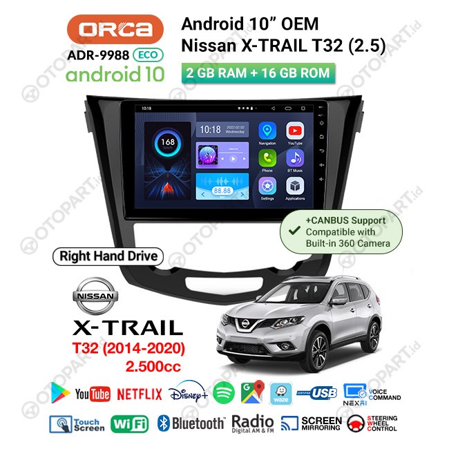 Terpopuler Head Unit Android Orca Nissan X-Trail