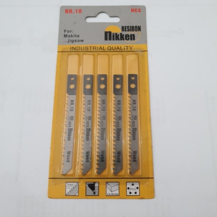 {{{{}}] Mata Jigsaw Nikken Resibon NR 10 potong kayu jigsaw Makita