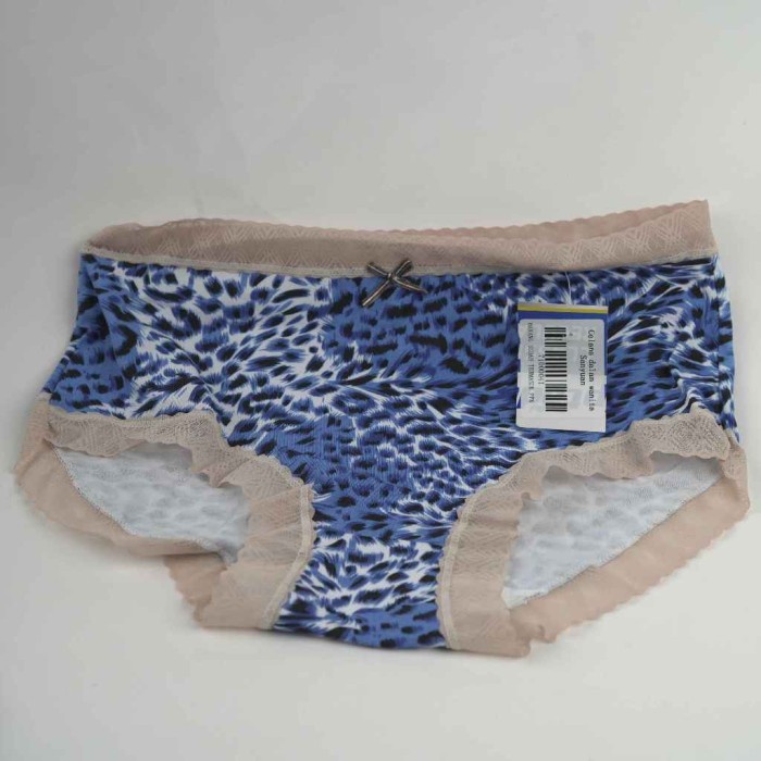 BIG SALE Celana Dalam Wanita Pertengahan Pinggang Ukuran Besar Motif Leopard/Celana Dalam Motif