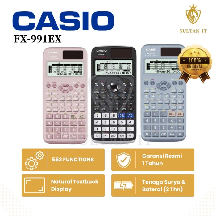 

KALKULATOR SCIENTIFIC CASIO FX 991EX - Hitam Putih ORIGINAL TERLARIS/TERMURAH/TERPOPULER