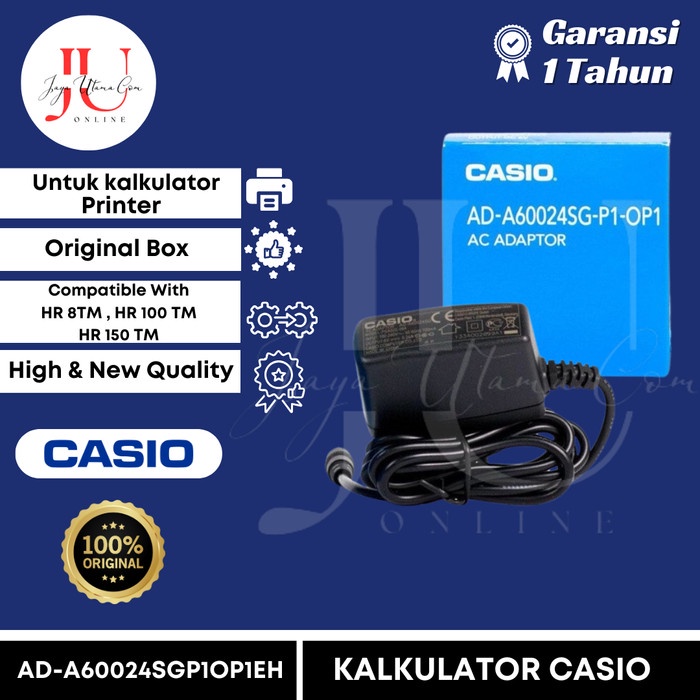 

Adaptor Kalkulator Casio - Adaptor Casio Calculator AD-A60024SG-P1-OP1 TERLARIS/TERMURAH/TERPOPULER