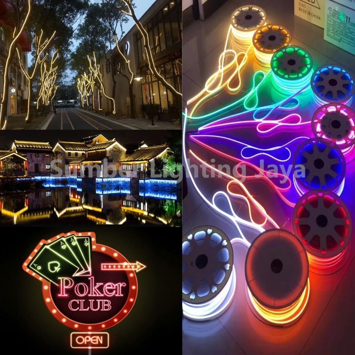 lampu Led neon flex smd 2835 120Leds per meter 10 meter