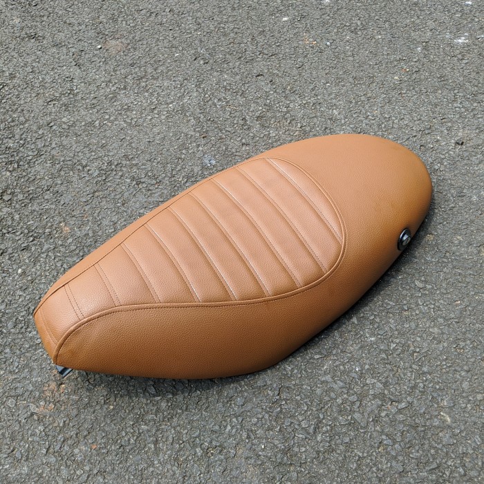 Kulit Jok Piaggio Zip Sarung Jok Piaggio Zip Mbtech Coklat