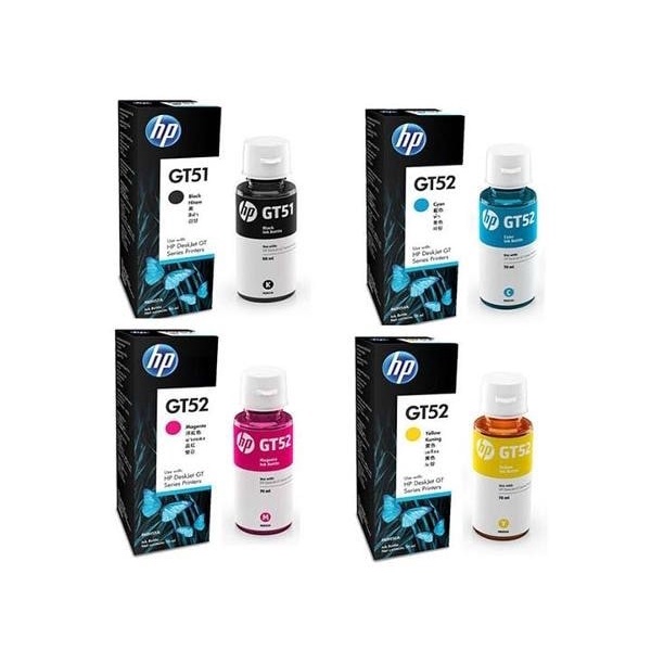 Tinta HP GT51 & GT52 Original Semua Warna- Tinta Printer HP GT5810